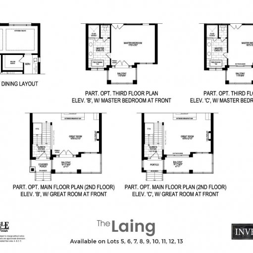 laing floorplan elevation b c option
