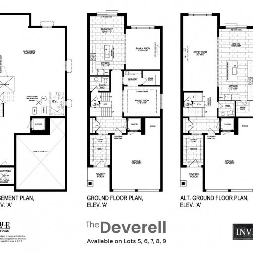 deverell floorplan elevation a deverell floorplan elevation a